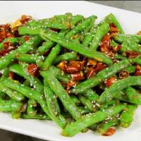B. Szechuan Green Bean 川烧四季豆 · Served with Steamed Rice or Fried Rice or Chow Mein