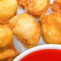 Crab Cheese Rangoon (6) 蟹⻆ · 