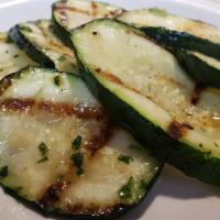 Zucchini · Marinated grilled zucchini.