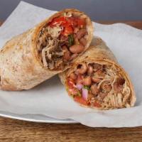 MEXICAN BURRITO :: · Pinto beans, pico de gallo, and your choice of meat