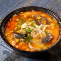 Spicy Tofu Soup · Seafood  and beef.