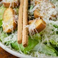 Caesar Salad (Party Size) · Romaine lettuce served with Zachary’s Caesar dressing, croutons, and aged parmesan. Feeds 6-...