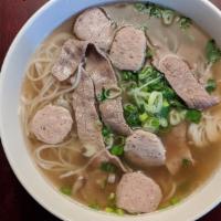 P2. Pho with Rare Beef, Beefballs · 