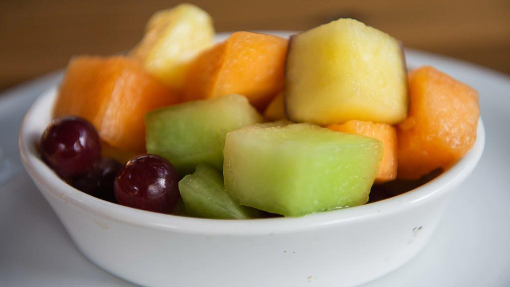 Fruit Salad · Cantaloupe, Honeydew Melon, Pineapple, Apples  and Grapes