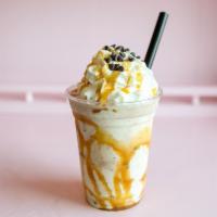 Cookie QUAKE Shake · Choose 1 to 2 flavors of cookie dough. 
Blended with premium vanilla ice cream. & your choic...