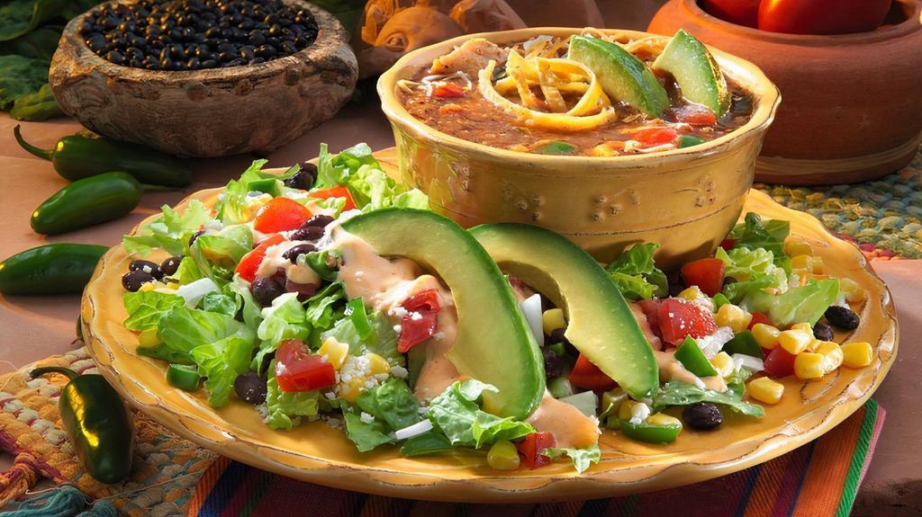 Tortilla Soup and Salad · 