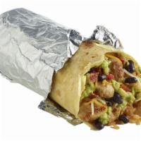 Burrito · A flour tortilla wrapped with cilantro rice and your choice of protein and style.