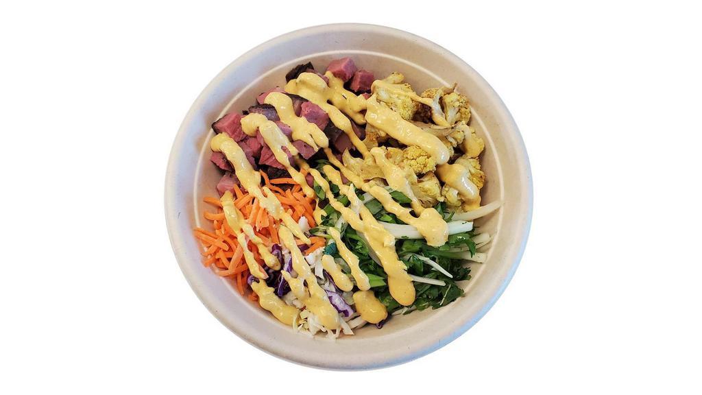 Rice Bowl · Cilantro rice and your choice of protein and style.