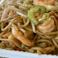 Chow Mein  · All vegetables, shrimp, chicken, BBQ pork, or Chef's Special, cabbage, carrot, onion and cel...