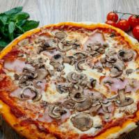 Molinari Pepperoni E Funghi Pizza · Pepperoni and mushrooms.