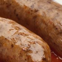 Italian Sausage · . Mild or spicy Italian sausage links served with marinara sauce . {B, GF}