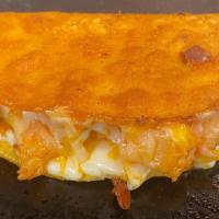 QuesaCamaron - Shrimp · Try our delicious quesa shrimp this semi crisp tortilla is dipped in braising liquid and sea...