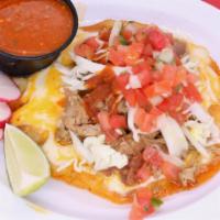 El Amante Taco · Our el Amante taco is so delicious and is made with a large yellow corn tortilla dipped in o...