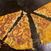 Quesabirria Quesadilla and 8 oz Consome · Quesabirria quesadilla and 8 oz consome: made just like our quesabirrias but on a large 14 i...