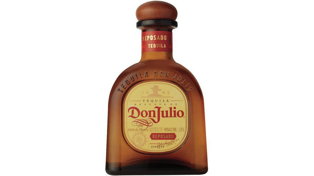 Don Julio Reposado Tequila (1.75 L) · Aged for eight months in American white-oak barrels, Don Julio® Reposado Tequila is golden amber in color, and offers a rich, smooth finish—the very essence of the perfect barrel-aged tequila. With a mellow, elegant flavor and inviting aroma, Don Julio® Reposado Tequila is best savored as part of a refreshing tasting cocktail or chilled on the rocks.