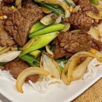 65. Mongolian Beef · Hot and spicy.