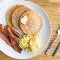 Country - 1 · Three jumbo dollar sized pancakes, two bacon, two sausage, and two large AAA eggs any style.