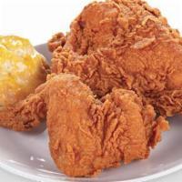 Chicken Meal (2 Pcs.) · Served with one biscuit.