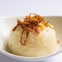 Coconut Rice · Aromatic jasmine rice with essence of coconut.