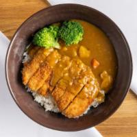 Katsu Chicken Curry Rice · Deep fried chicken fillet with curry sauce.