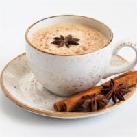 Masala Tea · Delicious cup of tea made from milk, water and a mixture of aromatic herbs and spices.