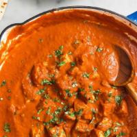 Chicken Tikka Masala · Shredded roasted chicken in tomato and butter cooked with creamy sauce.