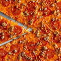 Meat Lovers Pizza (XL) · Pepperoni, Italian Sausage, and Meatballs. Rich in protein.