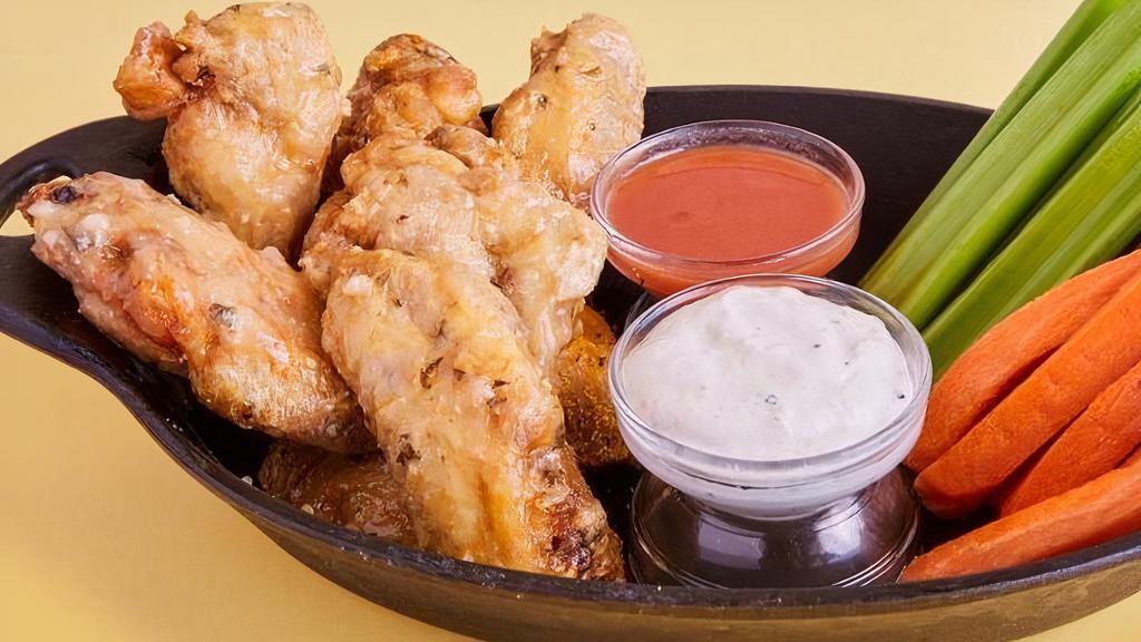 Garlic Parmesan Wings · Classic Bone-In Chicken Wings seasoned with garlic and parmesan