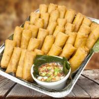 Lumpiang Shanghai Tray · Lumpiang Shanghai (Egg Rolls) Party Tray Platter (100pcs)