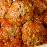 Side of Meatballs · Four pieces in marinara sauce.