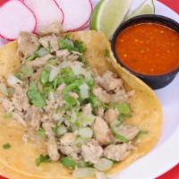 Pollo Taco ( Large ) · Grilled chicken.
