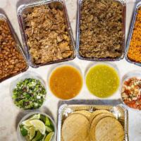 Taco Party Pack with 80 Tortillas · Our taco party pack is a great choice for small groups plus enough for leftovers. Each pack ...
