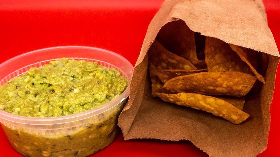 Chips and 8 oz Guacamole · 