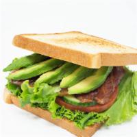 California BLT Sandwich · Bacon, lettuce, tomato, avocado, cucumber, mayonnaise