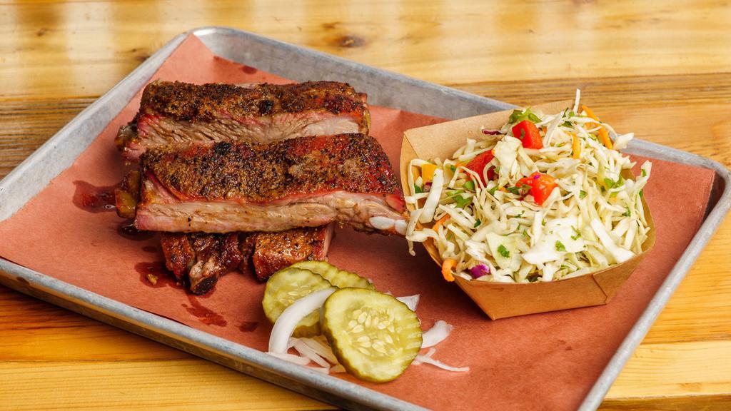 St. Louis Ribs · Pit master’s favorite rib... cut from the spare rib ( which comes from the belly.) The St. Louis rib is typically meatier with a bigger bone and is higher in fat (fat = flavor).