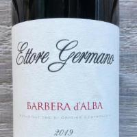 Barbera Germano, Langhe, Piemonte · Notes of blackberry, plum and fresh iris. All alcohol must be purchased with a food item