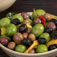 Warm Citrus & Herb Marinated Olives · 