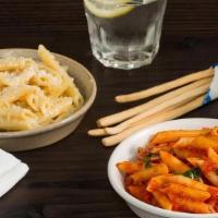 Kid's Pasta · Penne pasta with your choice of tomato sauce, butter, or butter and cheese
