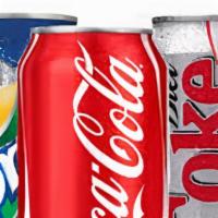 canned soda · Chilled canned soda