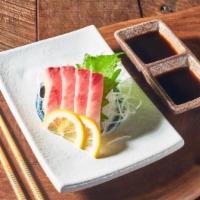 Hamachi Sashimi · Japanese yellowtail, very luscious and buttery in texture