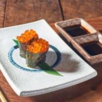 Ikura nigiri · Hokkaido salmon caviar topped on sushi rice