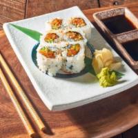 Spicy Tuna Roll · Spicy tuna and fresh cucumber roll topped with roast sesame