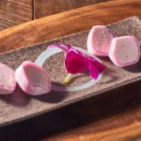 Strawberry Mochi ice cream · Popular Japanese dessert. Strawberry ice cream wrapped with mochi dough