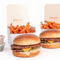 The Earth Box · This combo features two of our Earth Burgers with a side of two Sweet Potato Fries and your ...