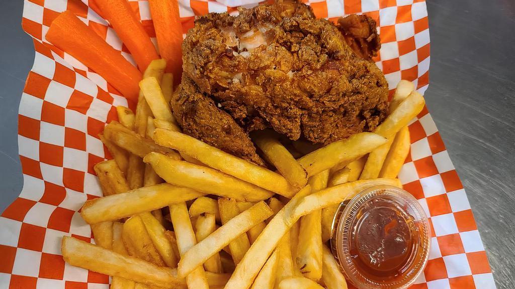 Fried Chicken with Fries · 