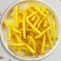 Statement of Fries Affairs · Idaho potato fries cooked until golden brown and garnished with salt.