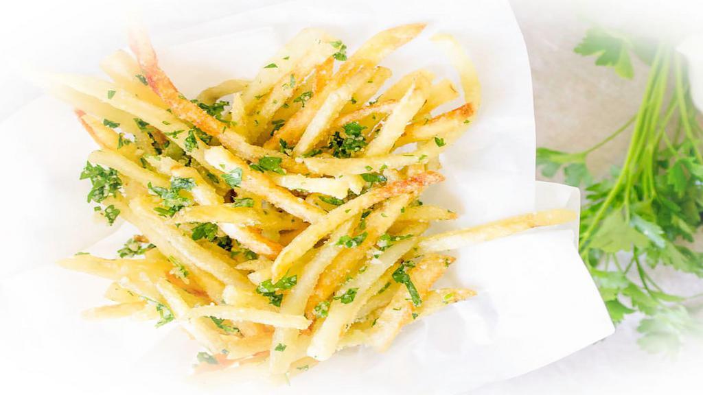 Garlic Fries · Classic Fries tossed with Garlic