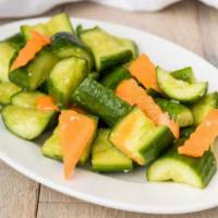 涼拌黃瓜 Cold Cucumber Salad · 