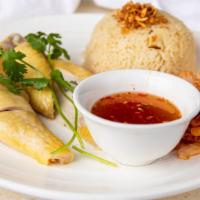 50. Hainanese Steamed Chicken Breast & Rice · Com ga hai nam thit uc