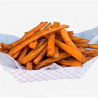 Sweet Potato Fries · Fresh cut sweet potato fries.